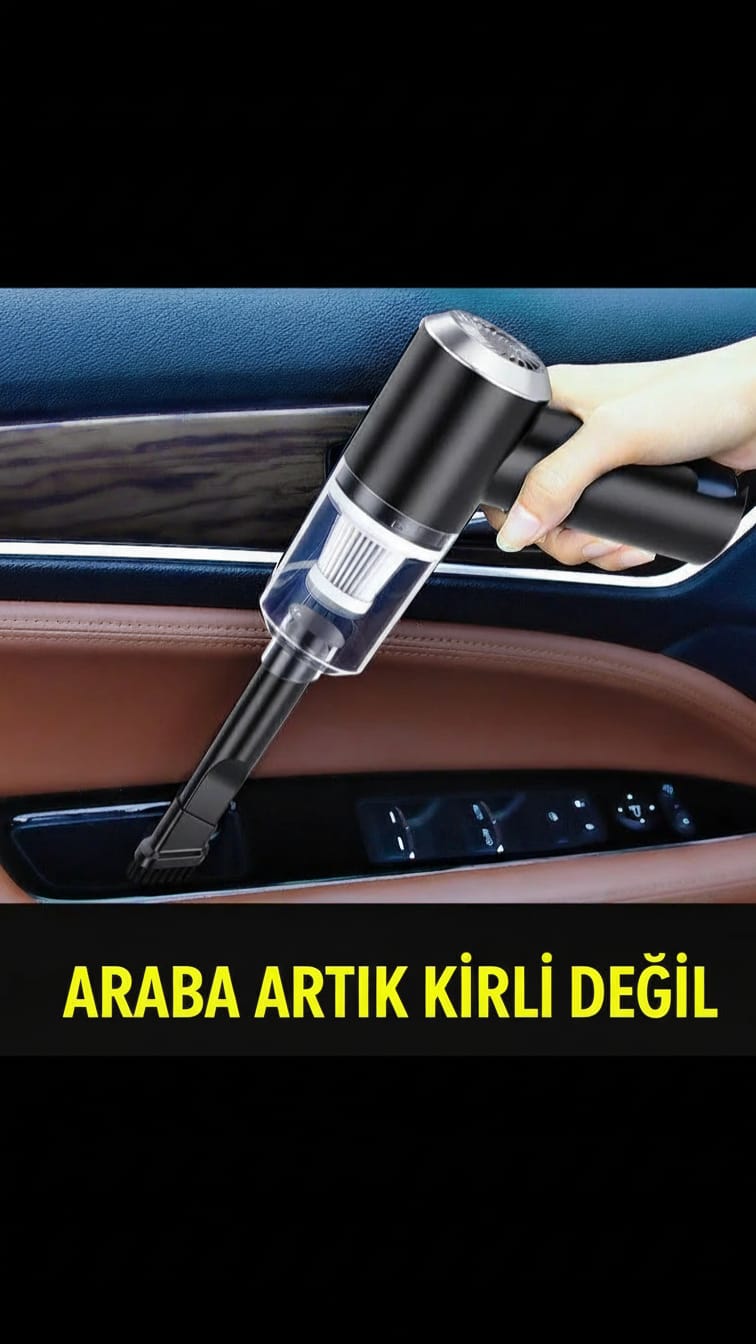 Taşınabilir Mini Şarjlı Elektrikli Süpürge  Güçlü ve Çok Yönlü Temizlik Yardımcınız!
